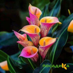 Калла Оникс купить по цене от 450р. в интернет-магазине «Посадика» с доставкой почтой в в Почепе и по всей России – [изображение №1].